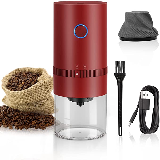 Electric Burr Coffee Grinder with LED Digital Control,200W Espresso Grinder  Coffee Grinder Electric with Time Display, Black